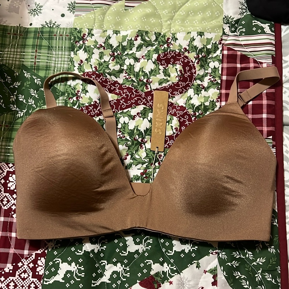 SKIMS Brown Bra